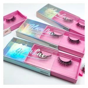 Natural Lashes Supplies 3D Full Strip False Eyelashes Custom Faux Mink Eye Lashes
