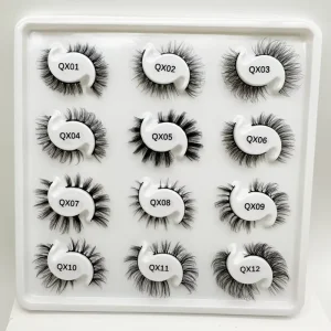 Natural Length 7 15mm Strip Lashes Magnetic Water proof Packing 25mm Silk Faux Mink Eyelashes