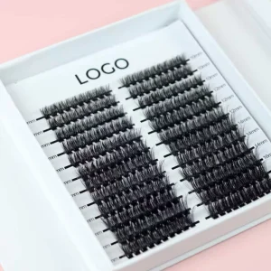 Natural Lightweight 4 in 1 Segmented Lashes New Diy Eyelash Extension Kits Waterproof Thin Band Cluster Lashes