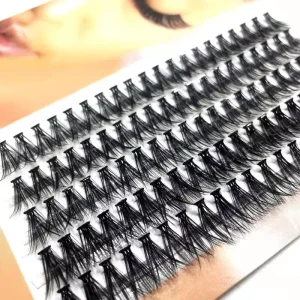 Natural Long 10D Individual Eyelashes Private Label Eyelash Extensions Professional Cluster False Eye Lashes