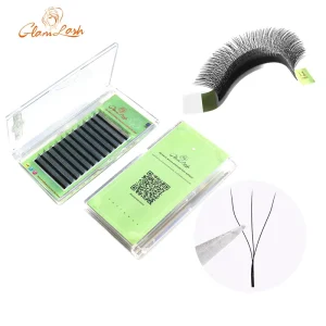 Natural Long Custom Logo W Wimpern Eyelash Extension Synthetic Hair Soft 3d W Shape Lash Extension