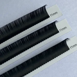 Natural Long Eyelash Extensions Synthetic Hair Popular in USA UK Cashmere Russian Volume Matte Black Vegan Lash Extension