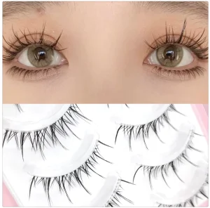 Natural Long Full Eyelash Manufacturer 100% Handmade False Eyelash Custom Logo Clear Thin Band Strip Lashes