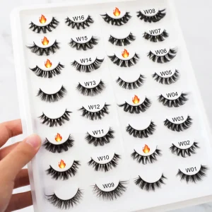 Natural Long Full Strip Lashes Factory Price 3d Deep Curl D Curl Wink Winged Strip Eyelash