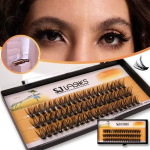 Natural Long Individual Flare Lashes Cluster False Eyelashes Individual Lashes Volume Cluster Lashes