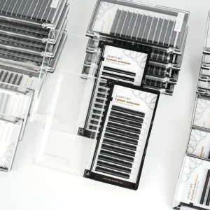 Natural Long Volume Eyelash Extensions Different Thickness 0.03 0.05 0.07 Individual Lash Extension