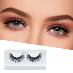 Natural Look 3D Light Strip Full Strip Black Synthetic False Eyelashes C Curl Extensions Style Strip Lashes