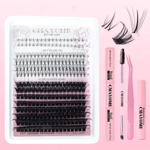 Natural Look Eyelash Extensions Eye Makeup Enhancement False Eyelashes Cosmetic False Lashes Cluster Lashes Kit False Eyelash