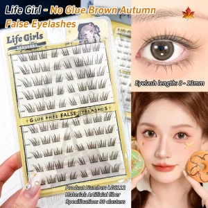 Natural Look False Eyelashes 3D Man made Fibers Naturally Slim Soft Eye Lashes Extension for Daily Makeup