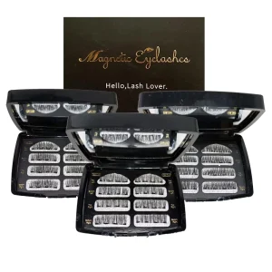 Natural Look Half Sized and Full Sized No Glue Magnets Magnetic Eyelashes 5 Magnets Magnets Magnetic Eyelashes