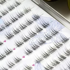Natural Look One Piece False Eyelashes Clear Ultra Thin Band Reusable Strip Lashes