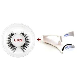 Natural Look Reusable Magnetic Eyelashes Full Strip Eyelashes With Applicator No Glue Needed