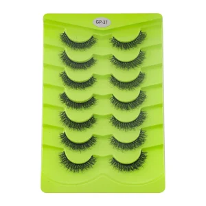 Natural Look Soft Strip Eyelash Synthetic Hair Easy to Wear Long Lasting Full Strip Lashes for Beginners Daily Makeup