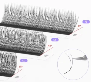 Natural Look Soft and Light Single Fox Y Shape Lash L LC LD LB Curl Eyelash Extensions Manufacturer