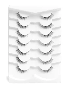 Natural Look Wispy Eye Lashes of 10mm Small False Full Strip Eyelashes Short for Natural Eyelashes with a Natural Appearance