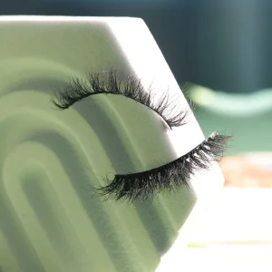 Natural-Looking Fluffy Cat Eye Mink Eyelashes Half Eyelashes Black Band Full Strip Mink Lashes