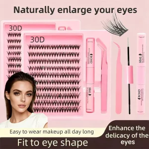 Natural Looking Mink Faux Mink Fur 3D Multi Layered Reusable Self-adhesive Extension Eyelash for Daily Makeup Style