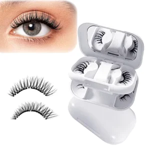 Natural Looking Soft Magnets Lash Lightweight Clip No Glue Magnetic False Eyelashes Waterproof Reusable Soft Magnetic Lashes Kit