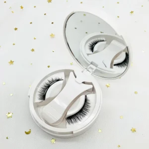 Natural Magnetic Eyelashes with Reusable Applicator Lightweight and Convenient Use