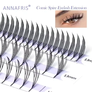 Natural Manga False Eyelash Grafting Premade Fans Comic Spire Feather Shaped Eyelash Extension