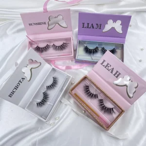 Natural Mink EyeLash 15 18MM Handmade 100% Real Mink Fur Eye Lashes Private Label 3d Fluffy Mink Eye Lashes