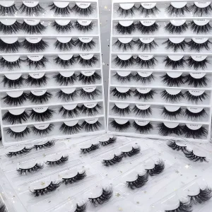 Natural Mink Lashes Bulk 1525mm 18 mm Eyelashes Luxury Vendor Full Strip Lashes