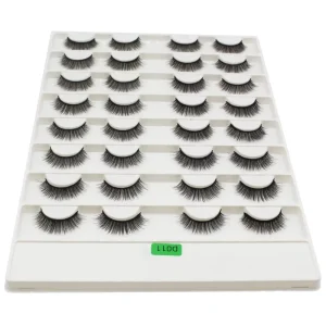 Natural Mink Lashes Private Label Packaging False Lashes Full Strip Lash Vendor for Women Makeup