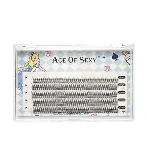 Natural Mixed Pack Fish Tail Semi Hand Made False Eyelashes for Soft Lightweight Five Row Lashes Self Grafting Eyelashes