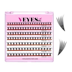 Natural PBT Material DIY Cluster Eyelash Extensions Cruelty-Free Glossy 5-30mm Length
