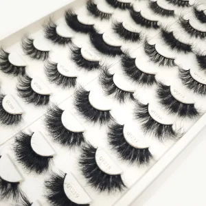 Natural Package 3D 5D Eyelashes Natural Black 25mm Reusable Soft Cotton Band