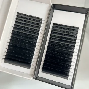 Natural Set Korean Pbt Eyelash Extensions Individual Lashes Classic Lash Extensions Trays Matte Lash Trays