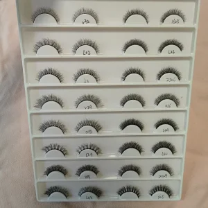 Natural Short Faux Mink Eyelash 0.07mm Full Strips Lashes Black Cotton Band Eye Lashes clear Band False Natural Eyelashes