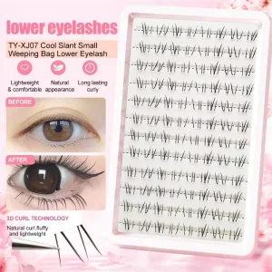 Natural Short Lower Eyelashes 6 8mm Under Eye Lashes Soft Thin Band Daily Wear False Lashes Bulk Supply