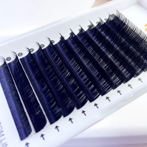 Natural Silk Black Matte Soft Mink Supplies Russian Volume Individual Eyelash Extension