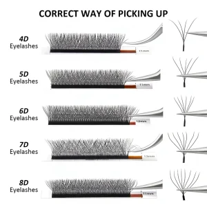 Natural Soft 0.05 WW Lash Extension Supplies Matte Black YY W ShapeLashes Volume Premade Fan Lashes 3D 4D 5D Clover Eyelashes