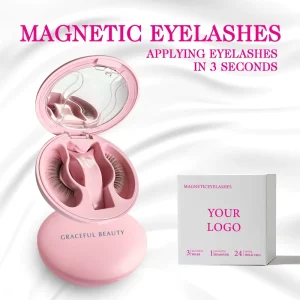 Natural Soft Magnetic Eyelashes Kit Reusable Magnetic False Eyelash Set No Glue Needed Magnet Lashes With Applicator Magnetic