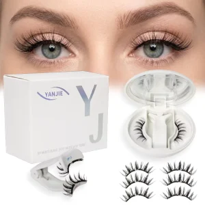 Natural Soft Magnetic Eyelashes Private Label Magnetic Eyelashes No Glue Reusable Flexible Magnetic Lashes Lightweight