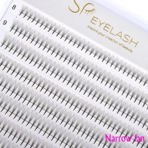 Natural Soft Pro Made Fans Narrow Fan Light Weight Mega 3D 5D 6D Pointy Base Premade Volume Fan Eyelash Extensions