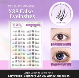 Natural Soft Self adhesive Reusable Premium Synthetic Hair High quality False Eyelashes One Piece Strip Lashes Makeup Eye Makeup