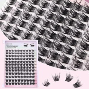 Natural Style Cluster Lash Kit Private Label Custom Logo Diy Cluster Lashes