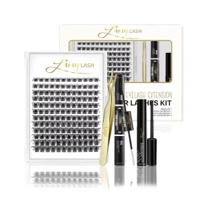 Natural Style Cluster Lash Kit Private Label DIY Eyelashes