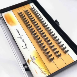 Natural Style DIY Cluster Eyelash Extensions Segment Lash Cluster Inverted Eyelash Segment Full Strip Lashes for