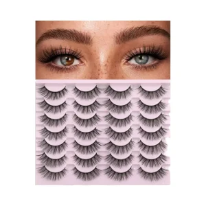 Natural Style Fiber for Faux Mink Eyelash False Eyelashes Invisible Full Strip Plastic Cotton Band Eyelashes Extension