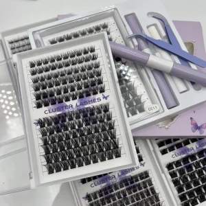 Natural Thin Band C D Curl Cluster Lashes DIY Lash Kit Individual Eyelash Extension Vendor