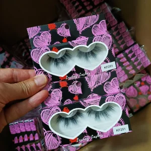 Natural Warming C Curl Exaggerated Crisscrosss Thick Fluffy False Eyelashes Extension