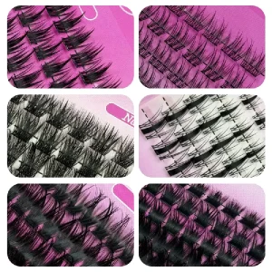 Natural Wispy Volume Fake Clusters Eyelashes DIY Individual Eyelash Extension for Daily Life Segmented Lashes OEM/ODM