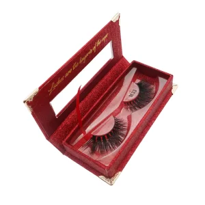Natural custom mink lashes false eyelashes private label 3D mink eyelashes