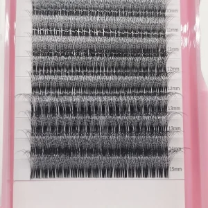 New 0.07mm Premade Fans Eyelash Mega Volume 6D Narrow Fans Lashes 1200Fans Per Tray Hot for Selling
