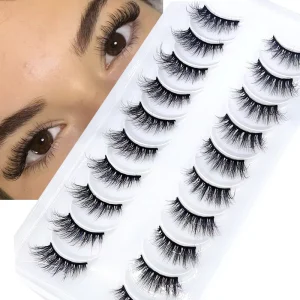 New 10 Pairs Natural Half Eye False Eyelashes Fake Lashes Long Makeup 3d Mink Lashes Eyelash Extension Mink Eyelashes for Beauty