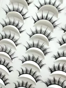 New 20 Pairs Pack Large Capacity Multiple Styles Thick Stage Makeup Daily Makeup Mixed False Eyelashes